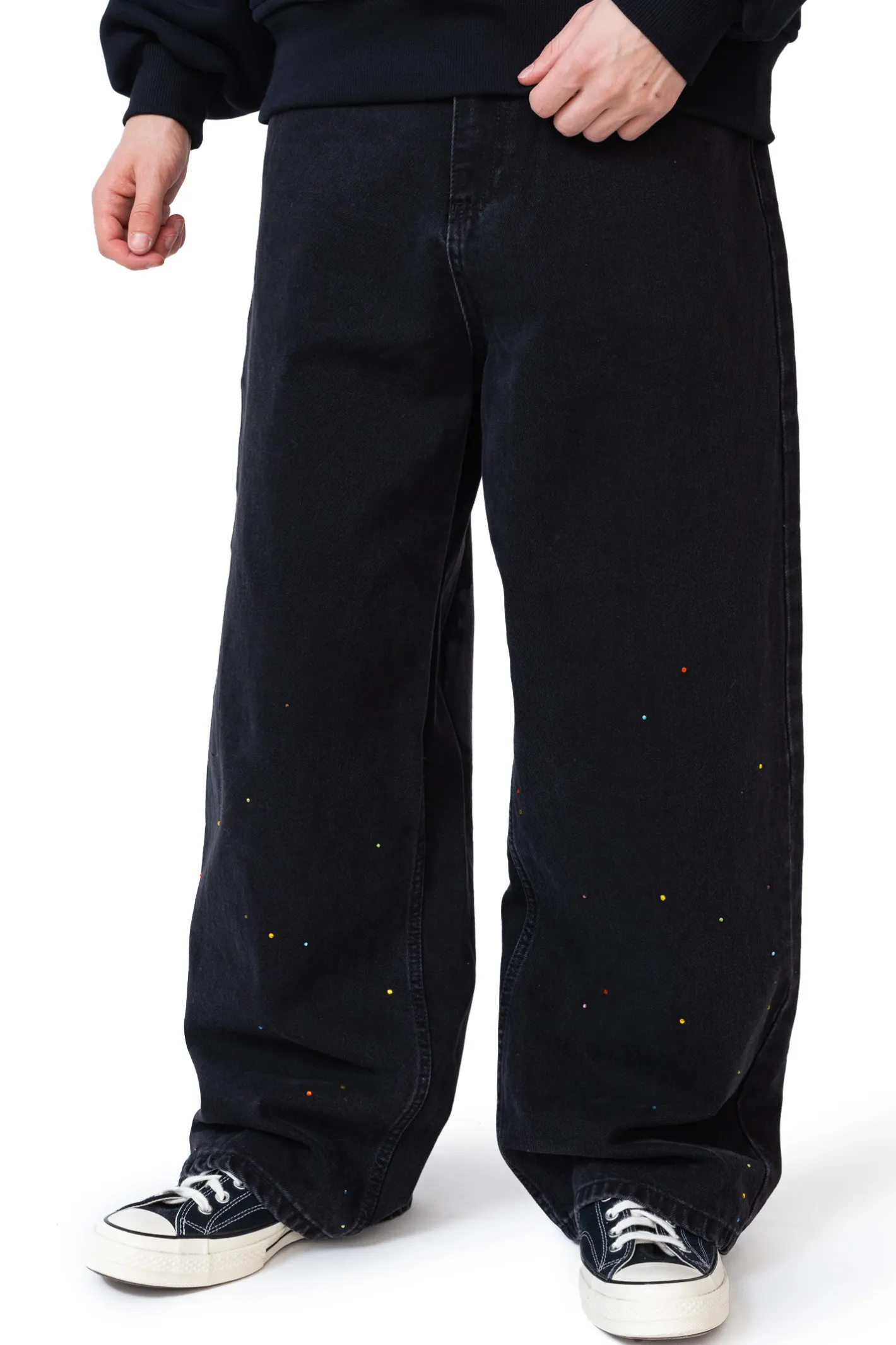 Spodnie Baggy|Jeansy-Mercur Spodnie Loose Crystal