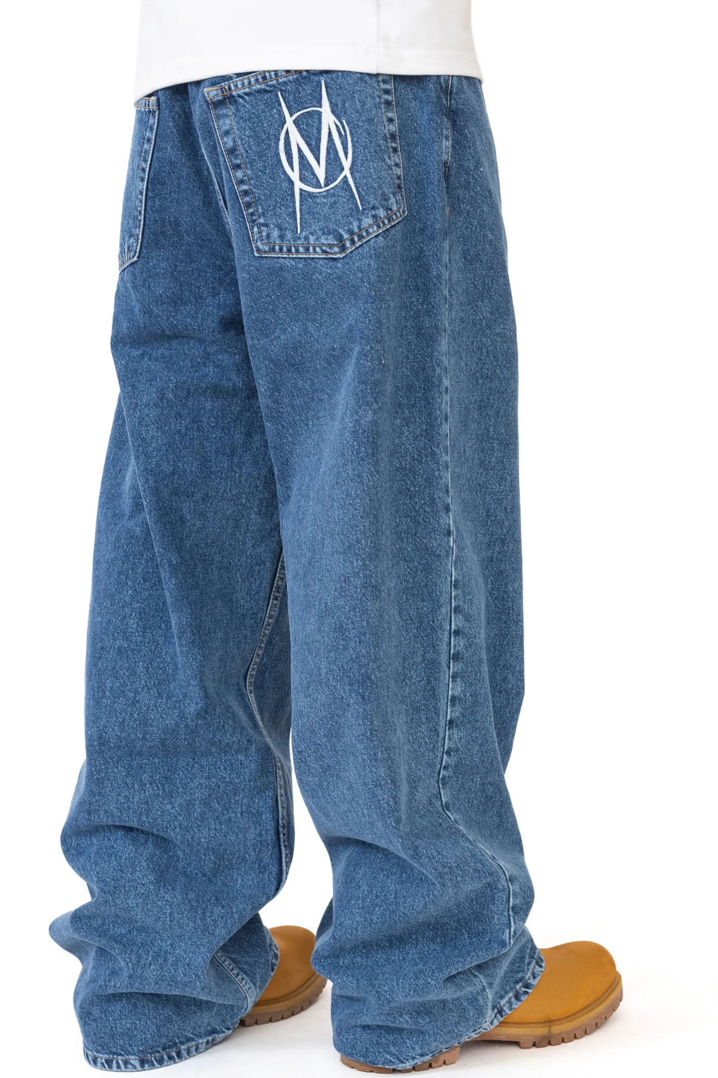 Spodnie Baggy|Jeansy-Mercur Spodnie Loose Monument