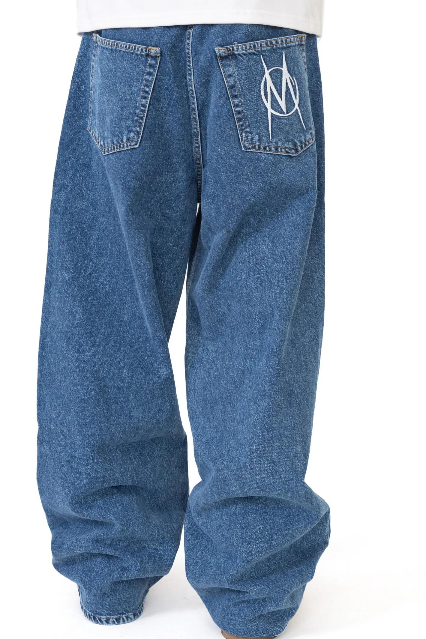 Spodnie Baggy|Jeansy-Mercur Spodnie Loose Monument