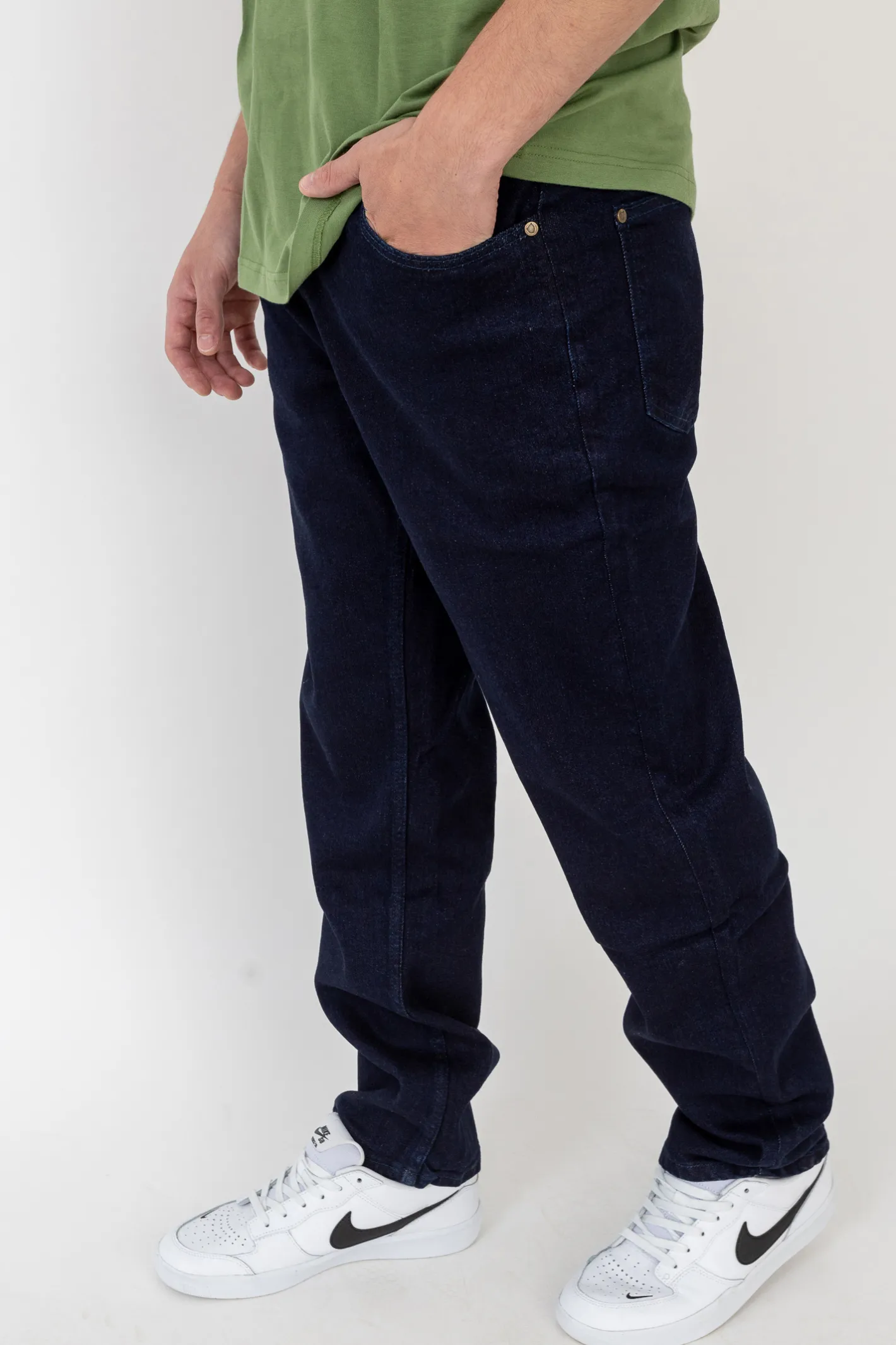 Jeansy-Prosto Spodnie Jeans Regular Pocklog