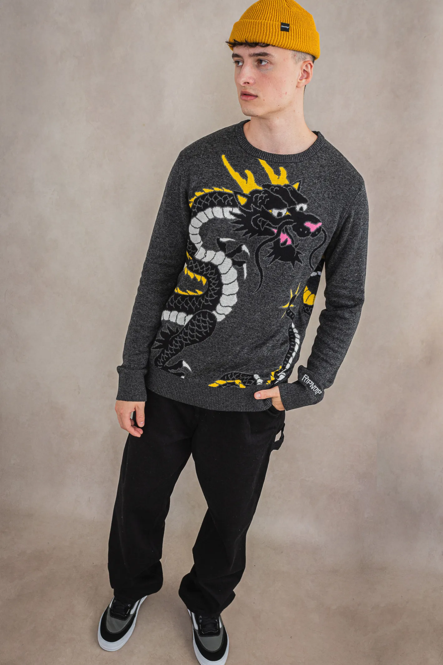 Bluzy Bez Kaptura-Ripndip Sweter Ryu