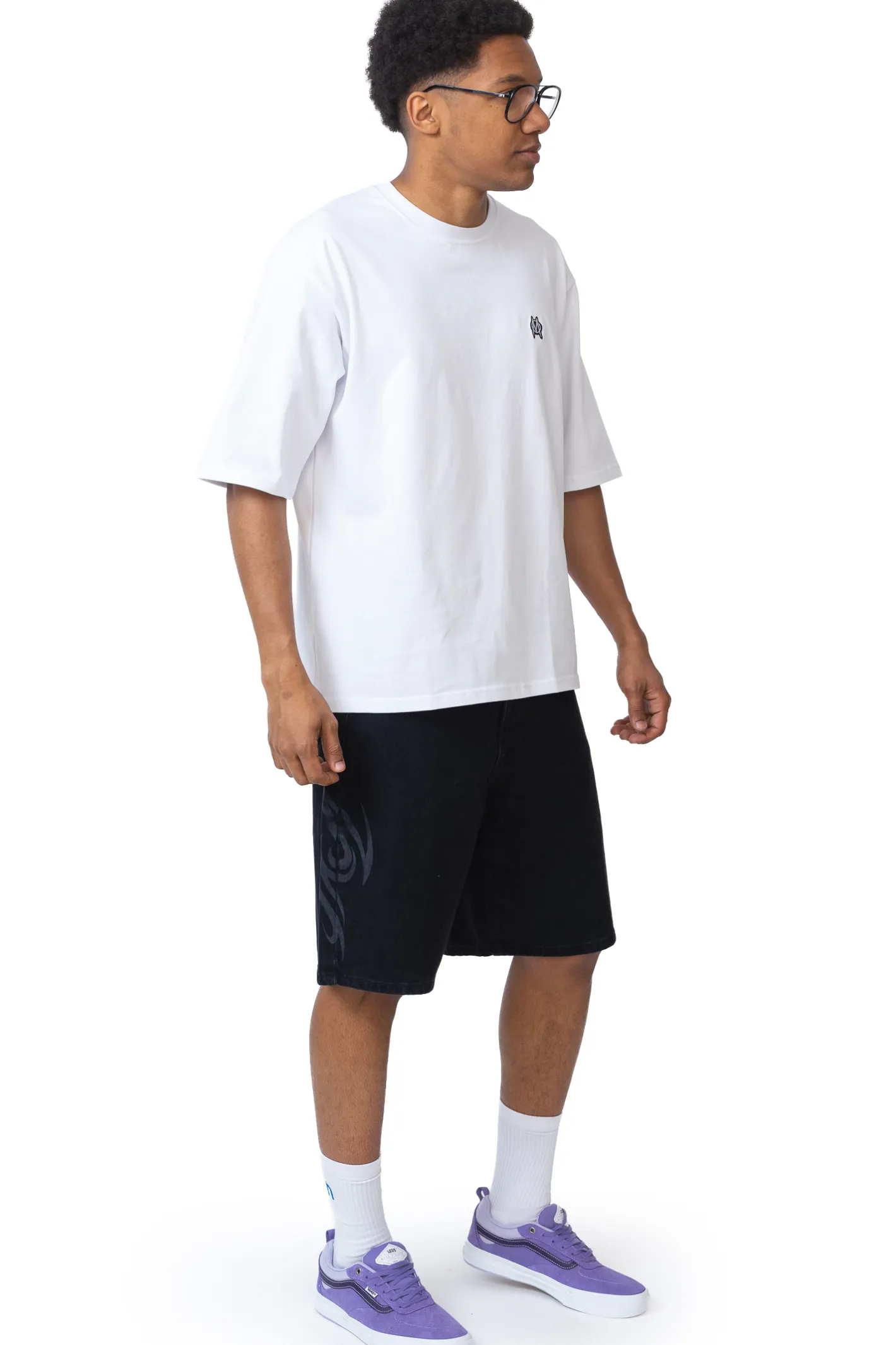 Szorty Jeansowe|Jorts-Mercur Szorty Loose Tribal