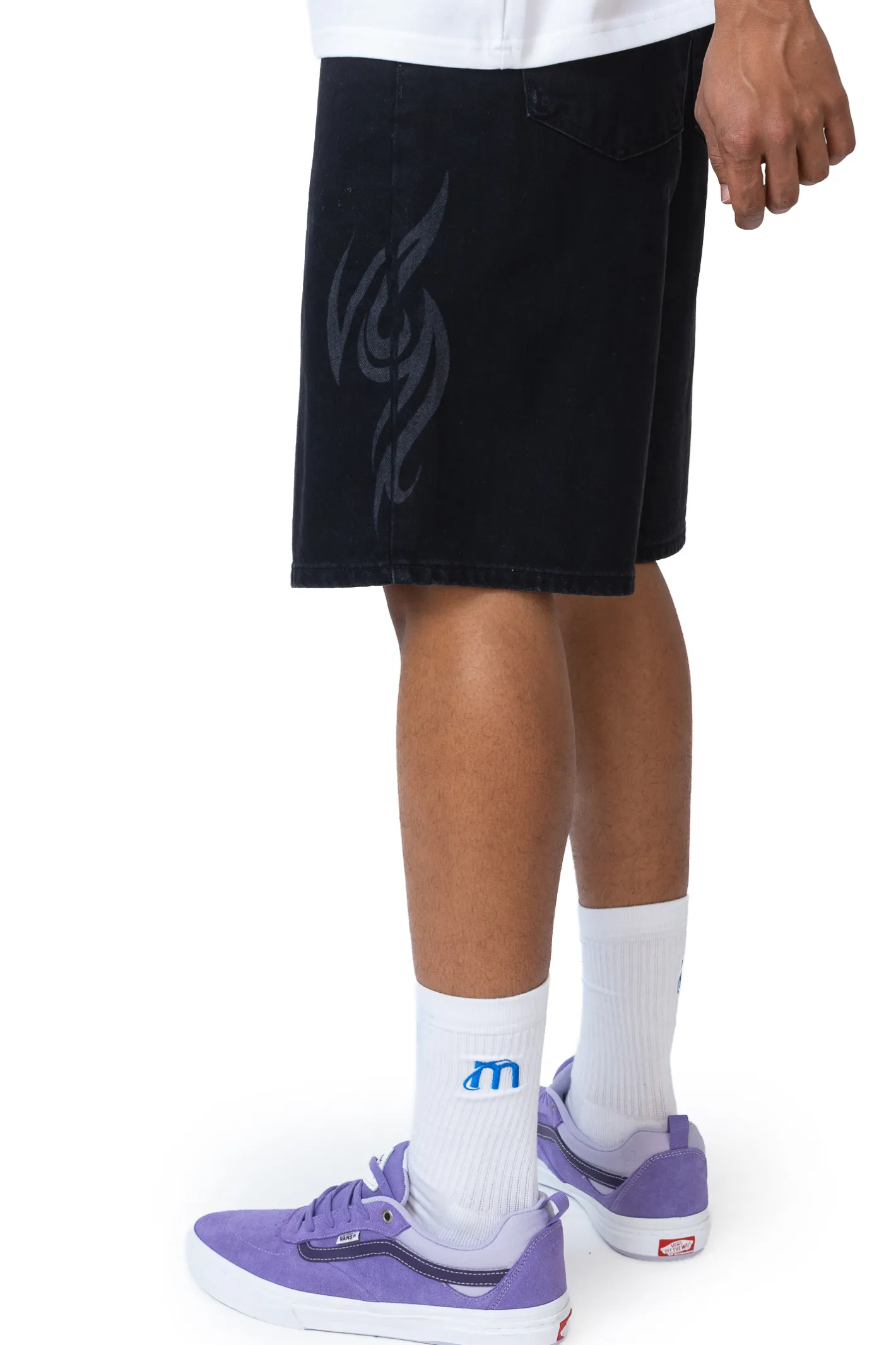 Szorty Jeansowe|Jorts-Mercur Szorty Loose Tribal
