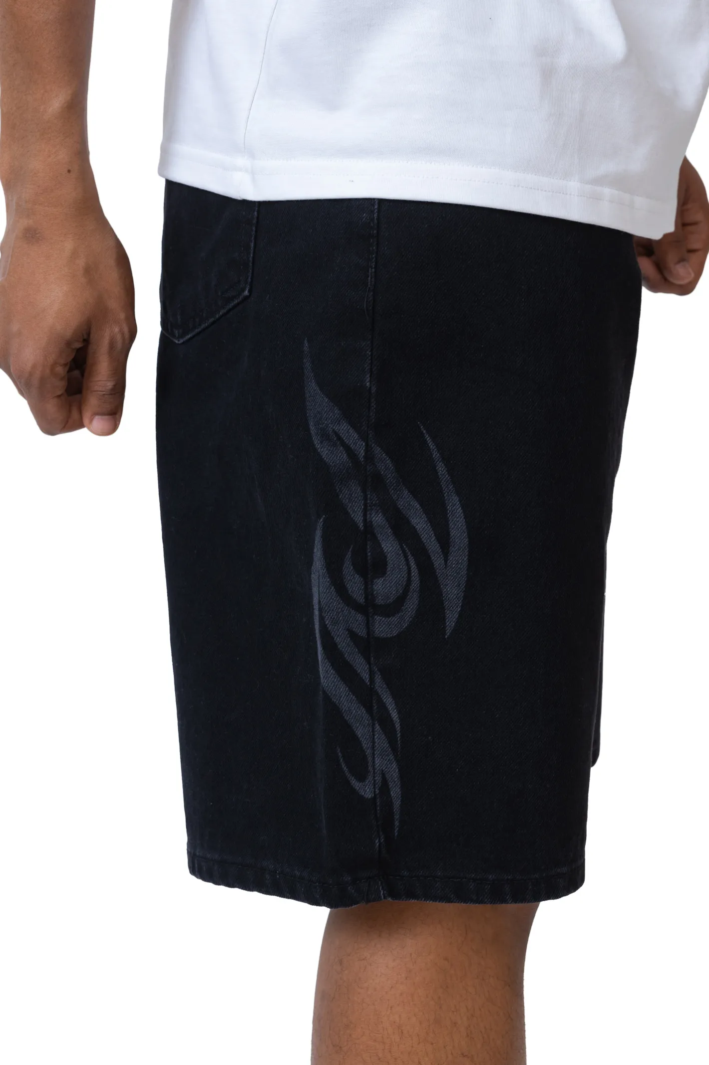 Szorty Jeansowe|Jorts-Mercur Szorty Loose Tribal